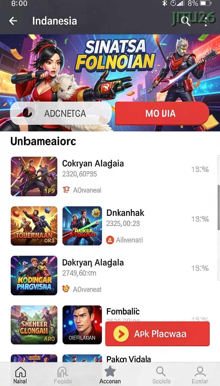 Cuplikan layar SARANAJITU — halaman utama