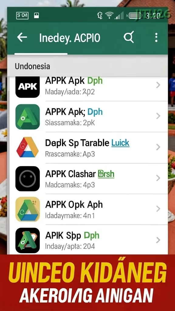 Cuplikan layar D200M — halaman utama